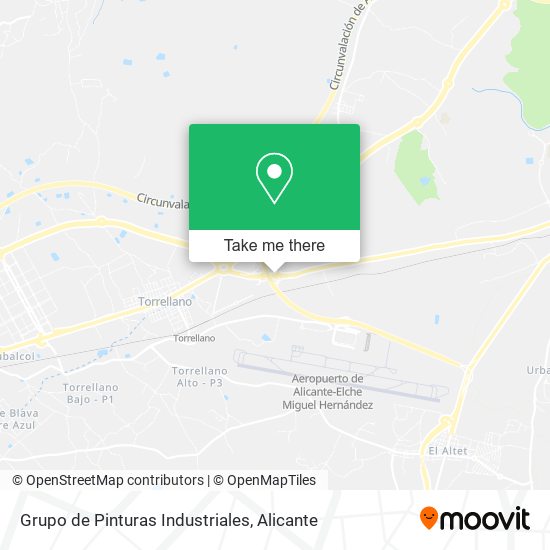 Grupo de Pinturas Industriales map