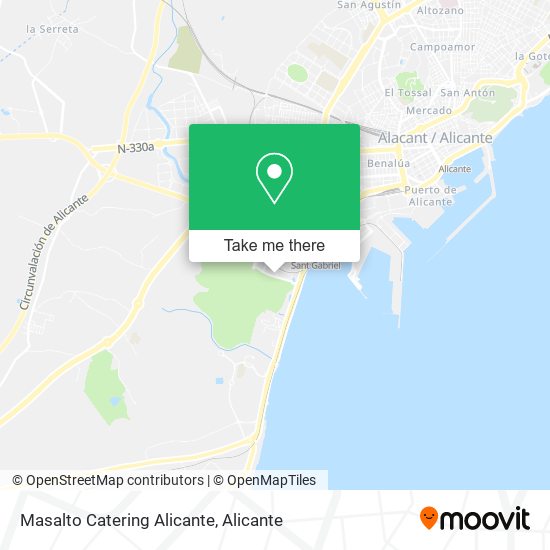 Masalto Catering Alicante map