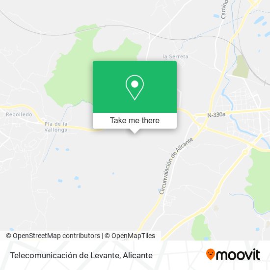 Telecomunicación de Levante map