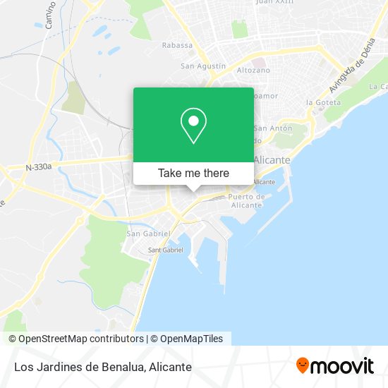 Los Jardines de Benalua map