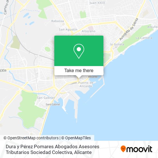 Dura y Pérez Pomares Abogados Asesores Tributarios Sociedad Colectiva map