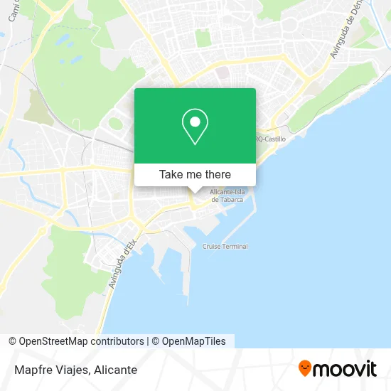 Mapfre Viajes map