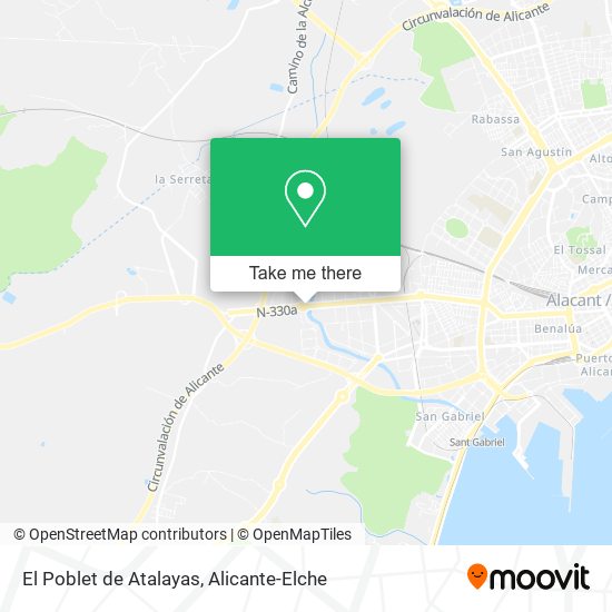El Poblet de Atalayas map