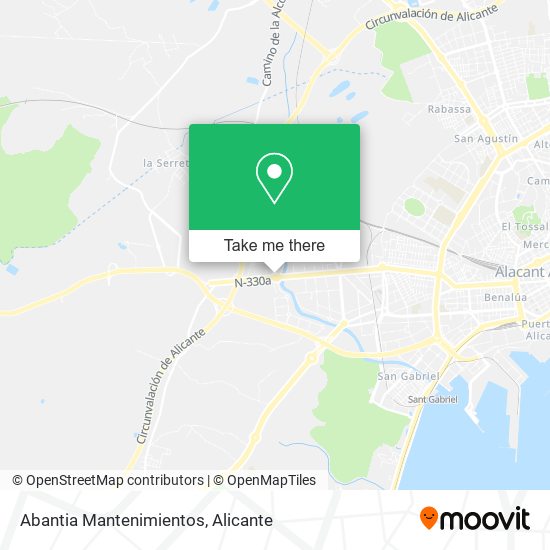 Abantia Mantenimientos map