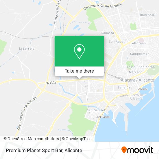 Premium Planet Sport Bar map