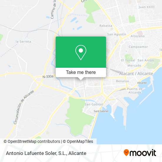 Antonio Lafuente Soler, S.L. map