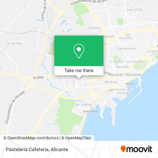 Pastelería Cafeteria map