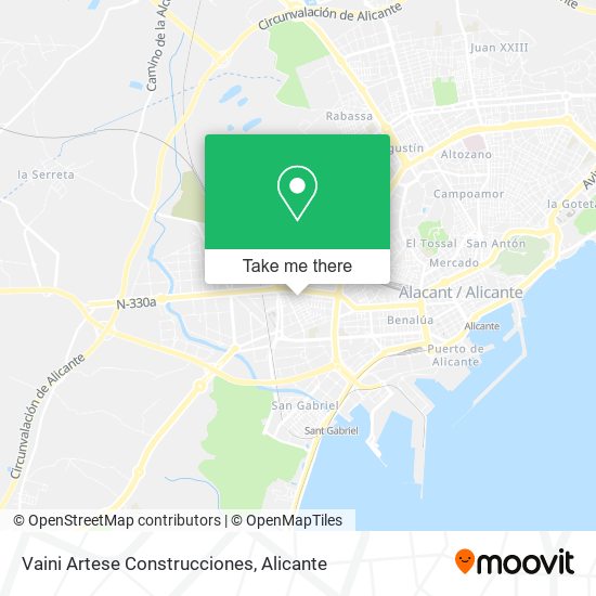 Vaini Artese Construcciones map