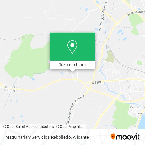 Maquinaria y Servicios Rebolledo map