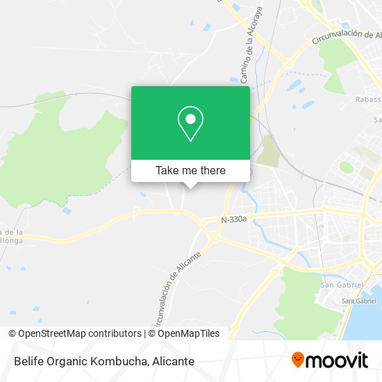 Belife Organic Kombucha map