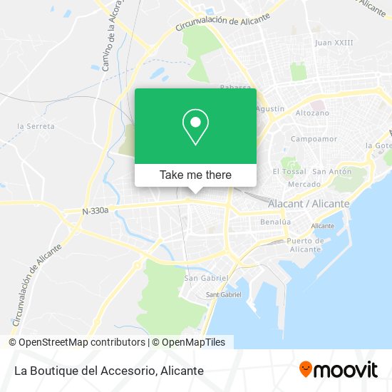 mapa La Boutique del Accesorio