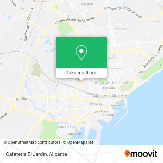 Cafeteria El Jardín map