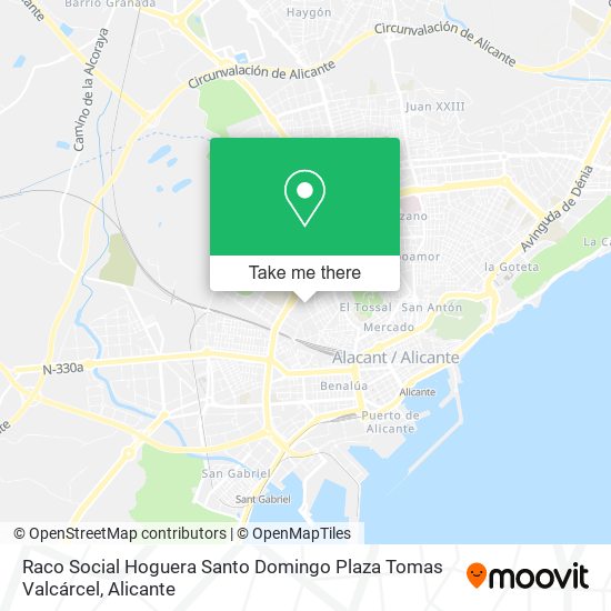 Raco Social Hoguera Santo Domingo Plaza Tomas Valcárcel map
