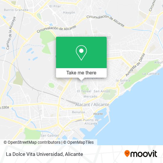 La Dolce Vita Universidad map
