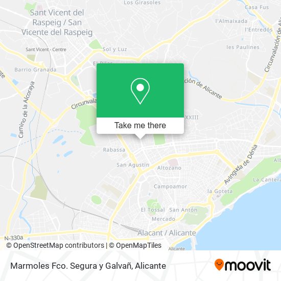Marmoles Fco. Segura y Galvañ map