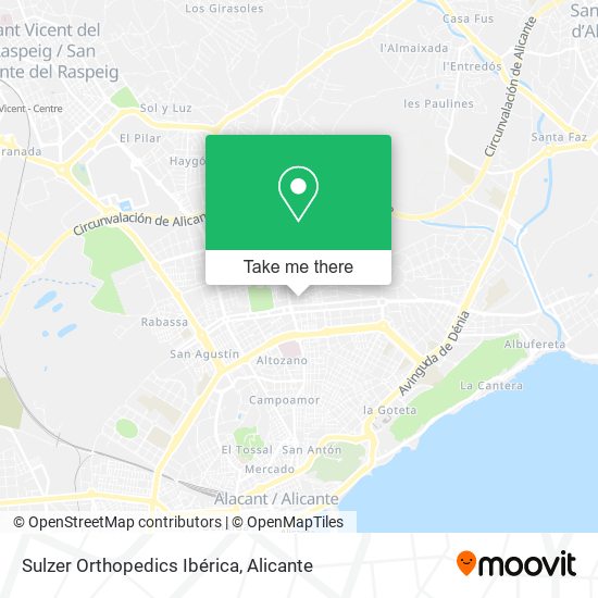 Sulzer Orthopedics Ibérica map