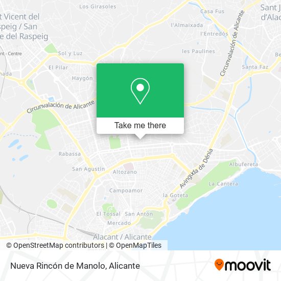 Nueva Rincón de Manolo map