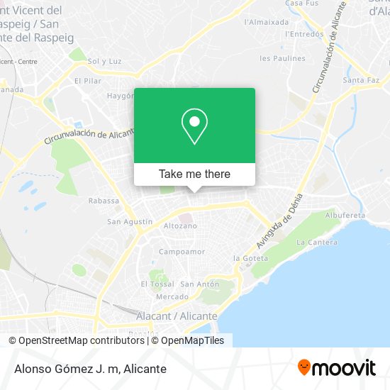 Alonso Gómez J. m map
