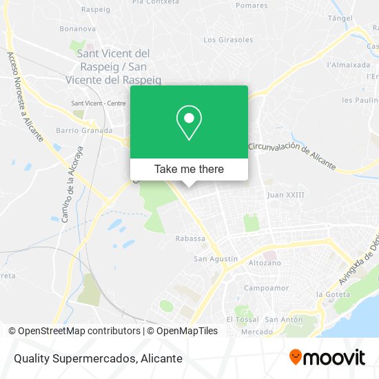 Quality Supermercados map