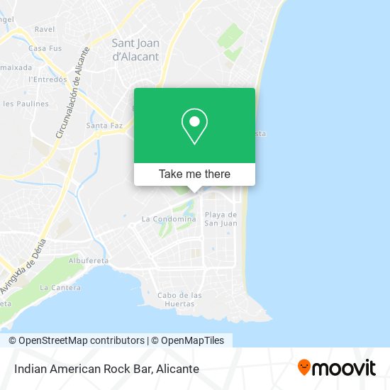 Indian American Rock Bar map