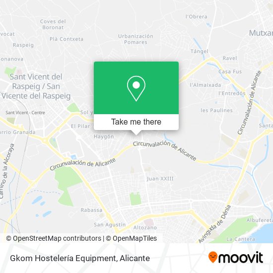 Gkom Hostelería Equipment map