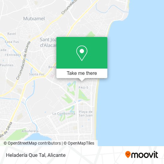Heladería Que Tal map