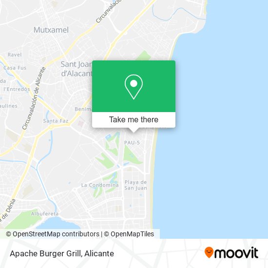 Apache Burger Grill map