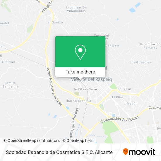 Sociedad Espanola de Cosmetica S.E.C map