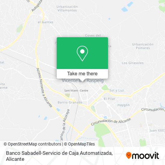 Banco Sabadell-Servicio de Caja Automatizada map