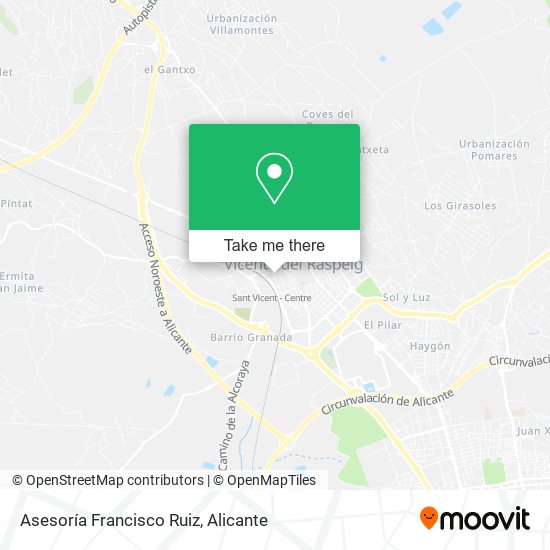 Asesoría Francisco Ruiz map