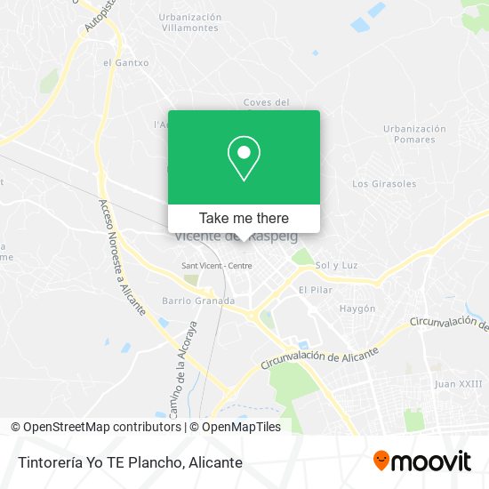 Tintorería Yo TE Plancho map