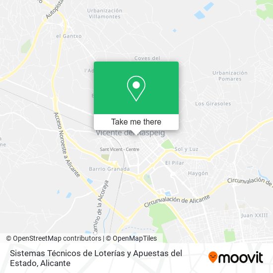 Sistemas Técnicos de Loterías y Apuestas del Estado map
