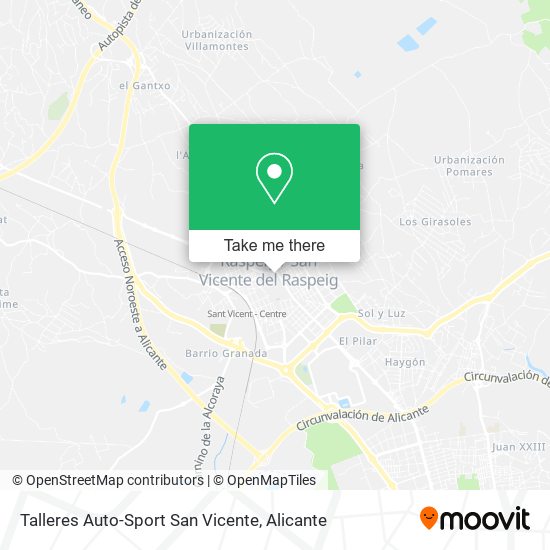 Talleres Auto-Sport San Vicente map
