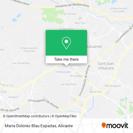 María Dolores Blau Espadas map
