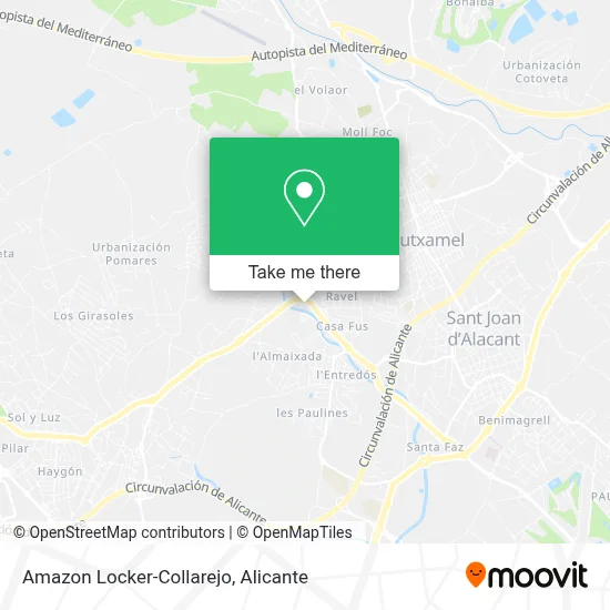 Amazon Locker-Collarejo map