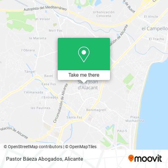 Pastor Báeza Abogados map