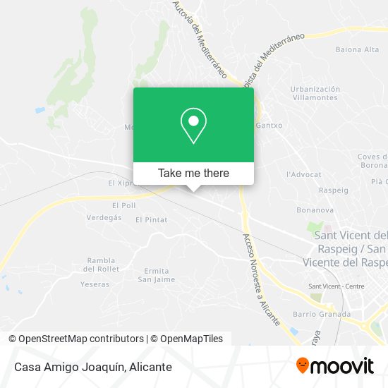 Casa Amigo Joaquín map