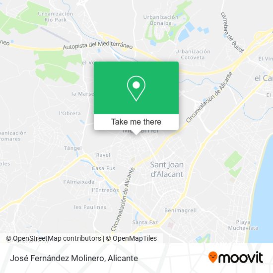 José Fernández Molinero map