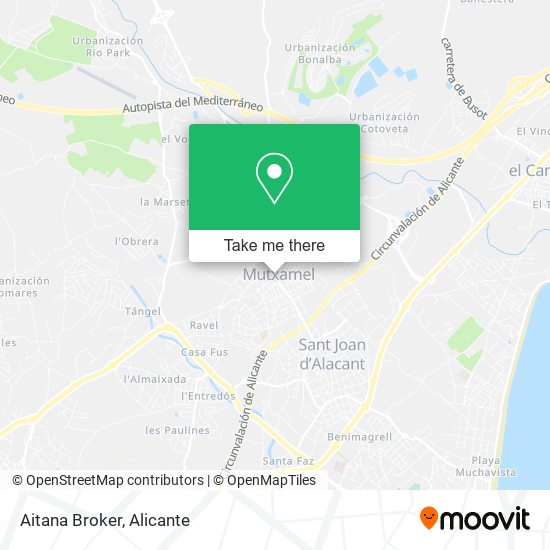 Aitana Broker map