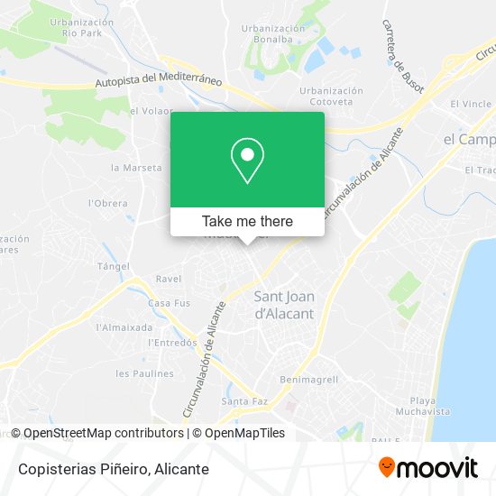 Copisterias Piñeiro map