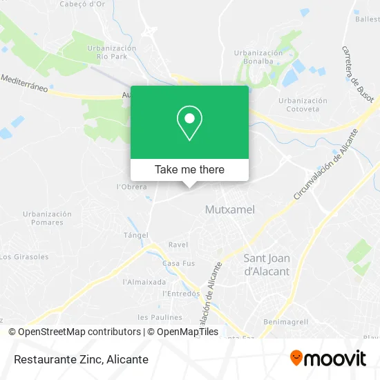Restaurante Zinc map