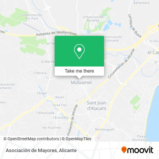 Asociación de Mayores map