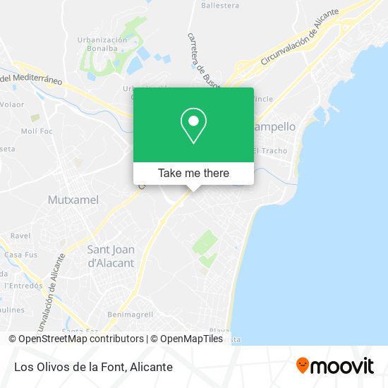 Los Olivos de la Font map