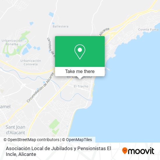 Asociación Local de Jubilados y Pensionistas El Incle map