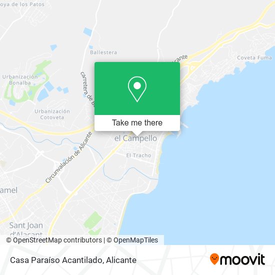 mapa Casa Paraíso Acantilado