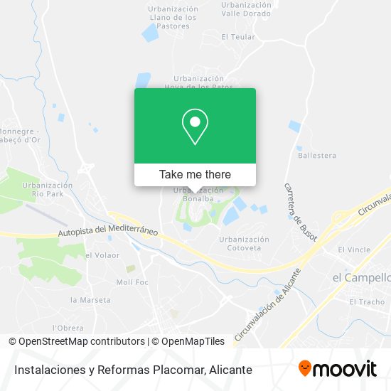 Instalaciones y Reformas Placomar map