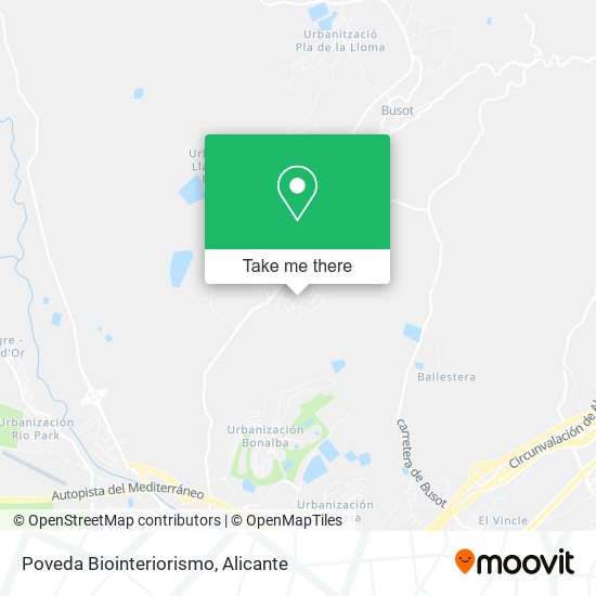 Poveda Biointeriorismo map