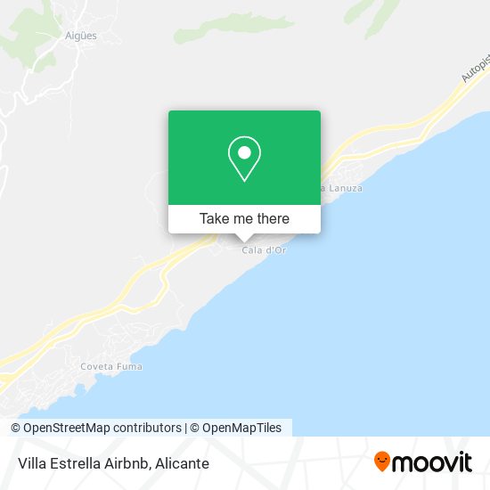 Villa Estrella Airbnb map
