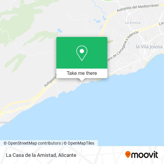 mapa La Casa de la Amistad