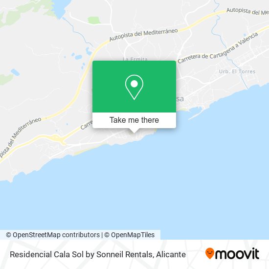 Residencial Cala Sol by Sonneil Rentals map